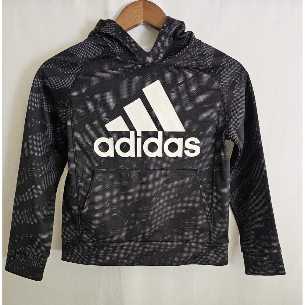 Adidas Hoodie Boy's Camouflage Athletic Soccer Training Fitness Size Small